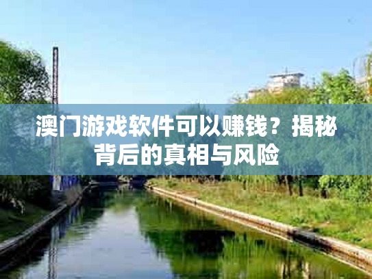 澳门游戏软件可以赚钱？揭秘背后的真相与风险