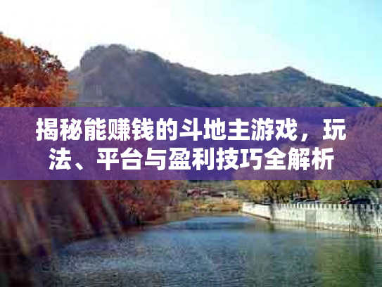 揭秘能赚钱的斗地主游戏，玩法、平台与盈利技巧全解析