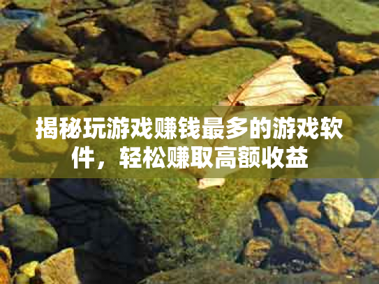 揭秘玩游戏赚钱最多的游戏软件，轻松赚取高额收益