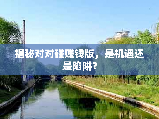 揭秘对对碰赚钱版，是机遇还是陷阱？