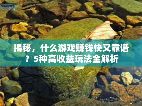 揭秘，什么游戏赚钱快又靠谱？5种高收益玩法全解析