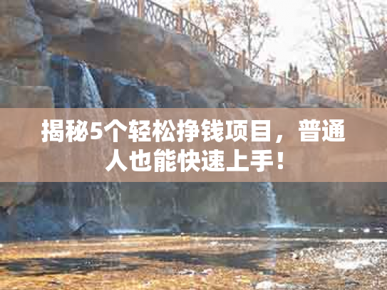 揭秘5个轻松挣钱项目，普通人也能快速上手！