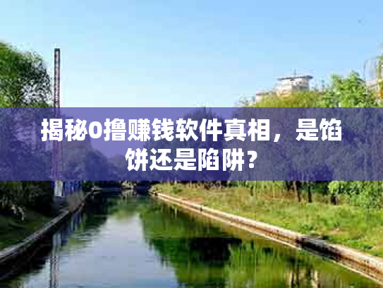 揭秘0撸赚钱软件真相，是馅饼还是陷阱？