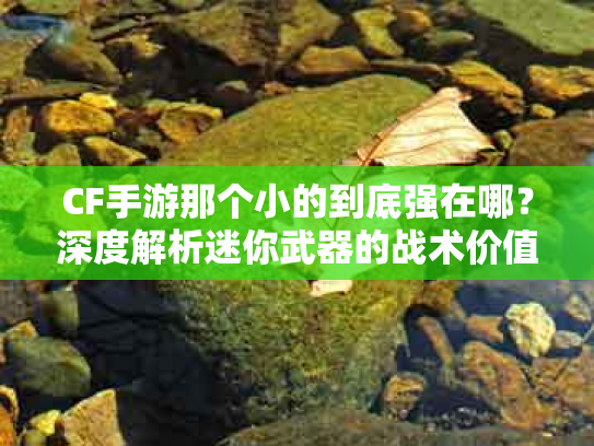 CF手游那个小的到底强在哪？深度解析迷你武器的战术价值